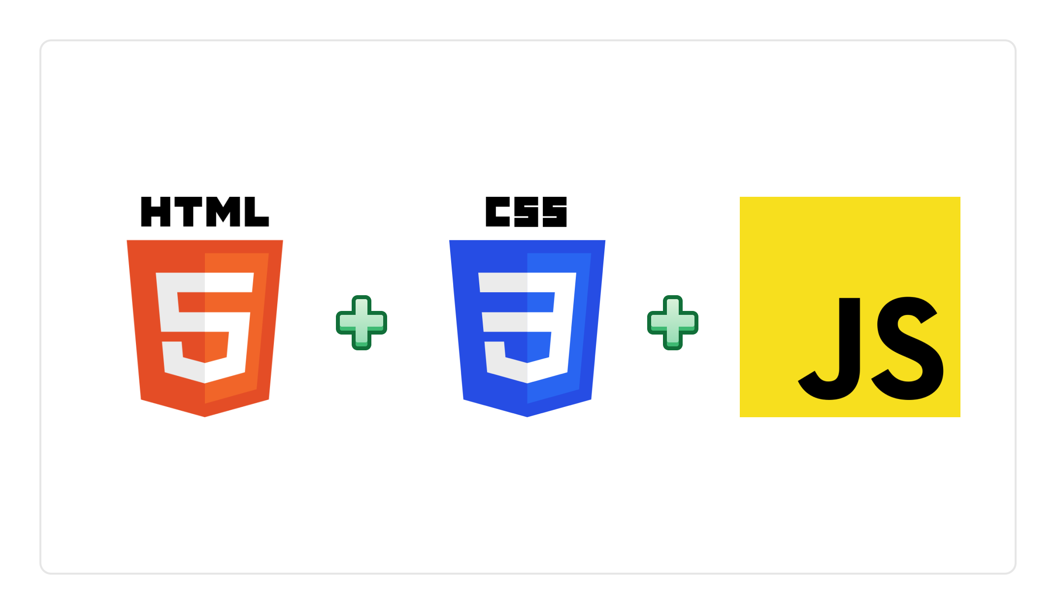 a static app is composed of HTML, CSS, and JavaScript